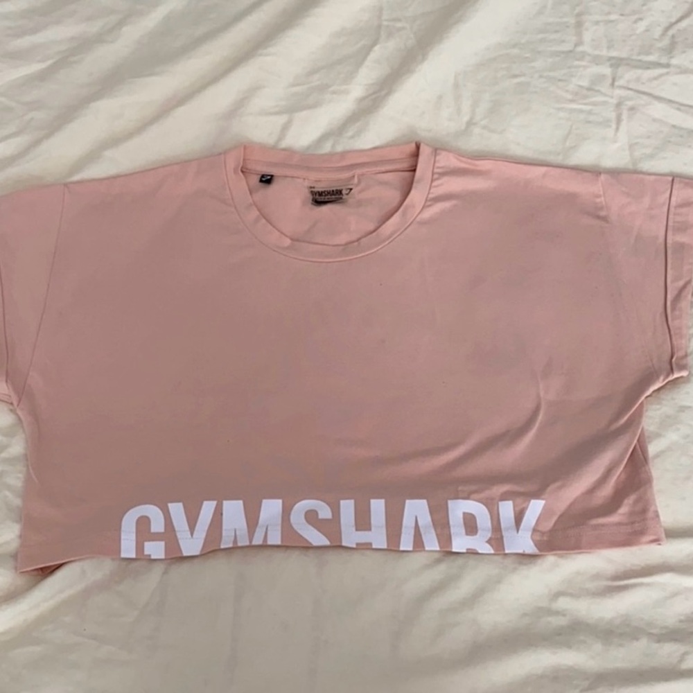 Gymshark Pink Cropped T-shirt